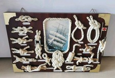 Knotentafel, Seemannsknoten, Wandbild Maritime Dekoration, 34x23 cm