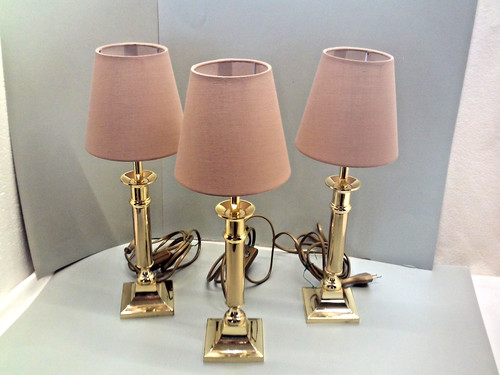 Messing tischlampe - messing,