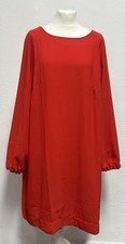 H&M Damen Kleid Rot Gr. XXL 52/54 Bluse Blusenkleid Chic Festliches Kleid Tunika