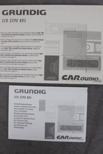 Grundig Autoradio SCD 3390 RDS  -  Betriebsanleitung  Bedienungsanleitung