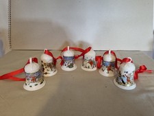 6 Weihnachtsglocken Konvolut Hutschenreuther Porzellan Weihnachtsartikel