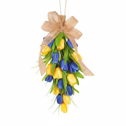 Künstlicher tulpenkranz - künstlicher,