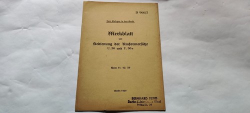 Merkblatt zur bedienung - zur, der
