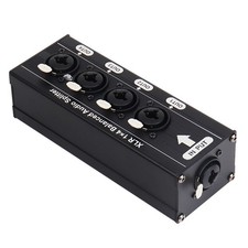 XLR 1x4 Symmetrischer Audio-Splitter 6,5 XLR 1 in 4 Out 4 in 1 Out Bidirekt2681