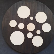 Holzscheibe 4mm  Rund Holz