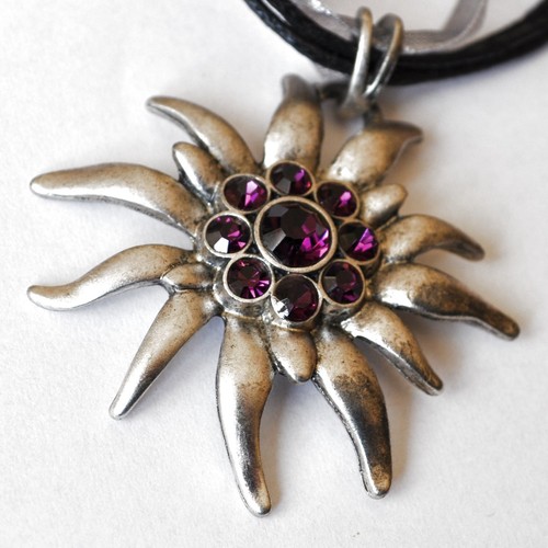 Edelweiss lila violett - edelweiss, kette