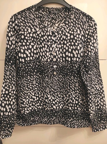 Marcopolo bluse schwarz weiß - schwarz,