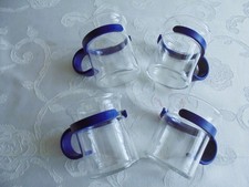 4 Bodum Teegläser mit blauen
