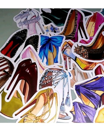 Bunte aufkleber high heels - 50,