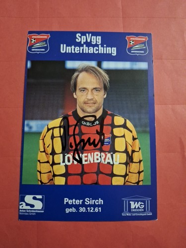 Peter sirch spvgg - spvgg, unterhaching