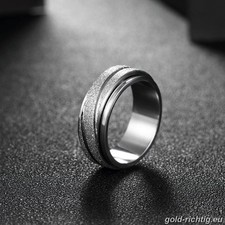 Edelstahl Damen Drehring