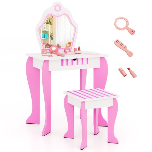 Kinder schminktisch mit hocker - schminktisch,