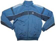 ADIDAS Herren Sport Jacke Trainingsjacke Gr. D9 (XL) blau/weiß Vintage 90er