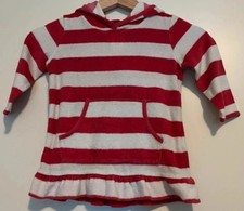 Pink/weiß gestreiftes Frottee