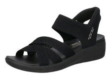 SKECHERS Damen-Sandale Arya-Cooling Off Strick Hands Free Slip-ins® ⚫️ Größe 40