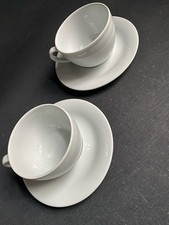 2 x KAHLA PRONTO COLORE Tassen Und Untertassen weiß