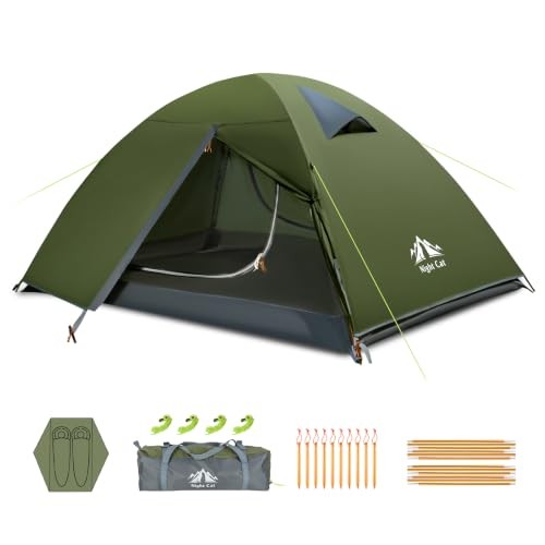 Night cat camping personen - night,