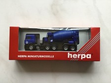 Herpa MAN Betonmischer blau in OVP 1:87   189859