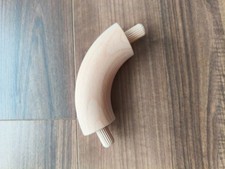 3x Holz Handlaufbogen 90°