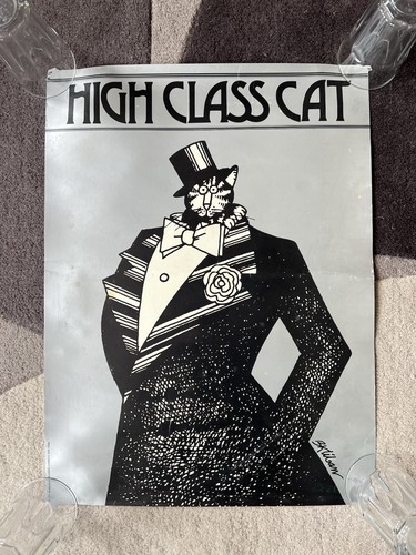 Kliban cat print - b, vintage