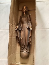 Madonna Bronze für Grabstein oder zur Wandbefestigung Ca.  58 cm, Ca. 6 Kg