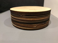 Holzscheiben untersetzer rund - holzscheiben,
