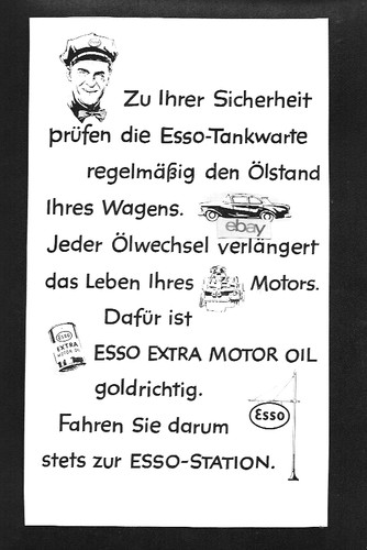 Esso oil company germany - oil, 1960