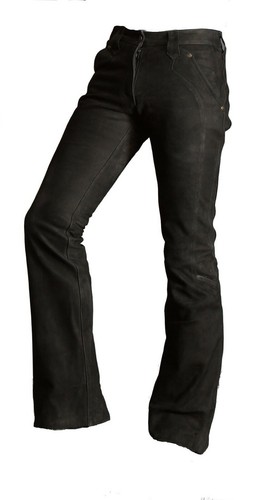 Lederjeans aus nubukleder - aus,