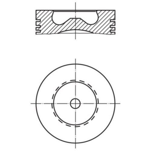 Kolben mahle 015 für - 015, 02