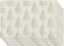 Winter Tischsets 4er Set Beige