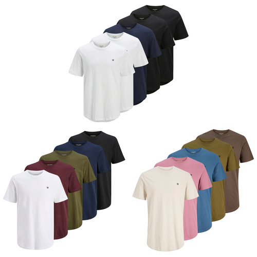 Jack jones herren shirt 5er - t-shirt,,