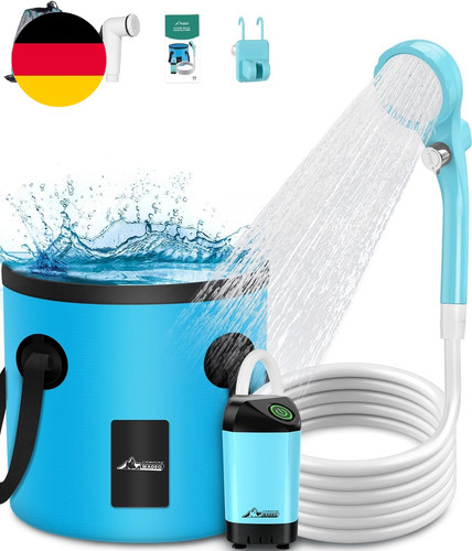 WADEO Tragbare Campingdusche