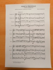 Musiknoten marcia trionfale - marcia,