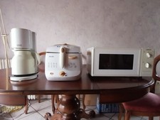 Elektro Küchenstarterset, Mikrowelle, Kaffeemaschine, Friteuse + 5 Küchenhelfer