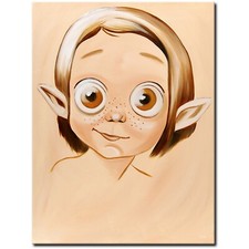 ORIGINAL Acryl Bild Gemälde Elfen Abstrakt Malerei Kunst Modern Engel HANDGEMALT