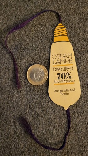 Altes osram lesezeichen - altes,