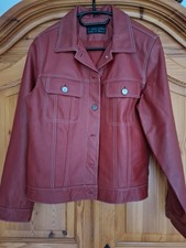 Lederjacke Rot Echtes Leder