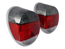 Rückleuchten Paar für VW Käfer ab 73 Rauch HELLA Glas grauer Sockel Elefantenfuß
