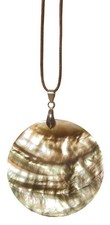 Muschel halskette resin - halskette,