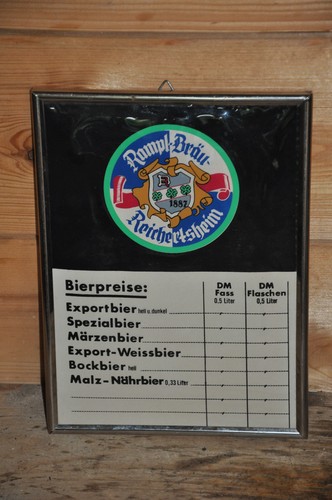 Altes brauereischild imoglas - altes, brauereischild/imoglas