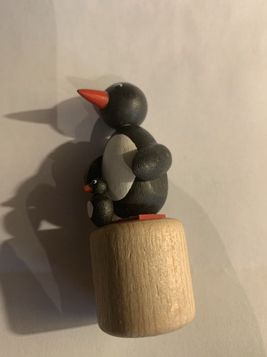 Wackeltier pinguin mit baby - mit,