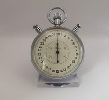 2 Slava Stoppuhr, Chronograph mit Schleppzeiger, Vintage