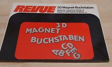 Revue 3D Magnetbuchstaben rot/weis
