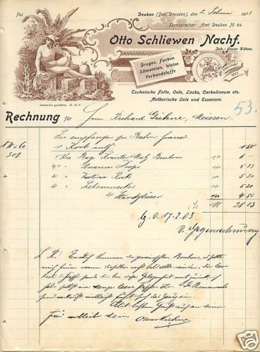 Deuben rechnung 1903 otto - rechnung,