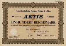 Porzellanfabrik 1935 Kahla