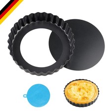 Kuchenform Edelstahl 12cm mit