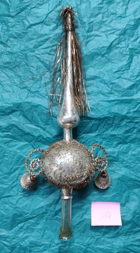 Alte glas christbaumspitze - glas,