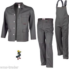 Schweißerhose Schweißerjacke Schweißerlatzhose Schweißer Schweißerkleidung grau