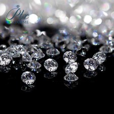 1-50Stück Kleiner Moissanit Edelsteine Weiße D Farbe VVS1 Diamanttester positiv