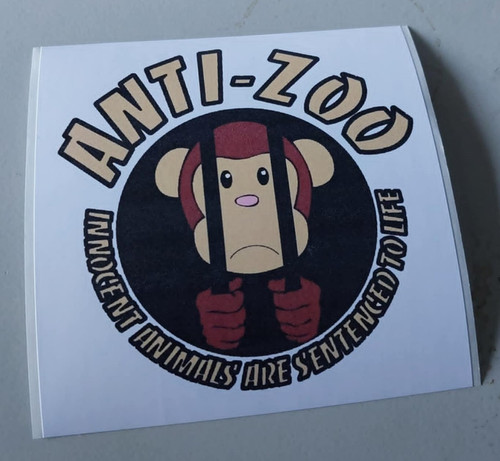 Anti zoo aufkleber - zoo,